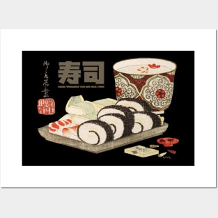 Vintage Sushi Japanese Food Posters and Art